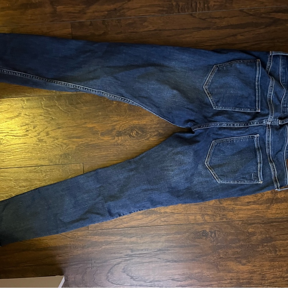 Hollister Blue Skinny Jeans with Indigo Fading